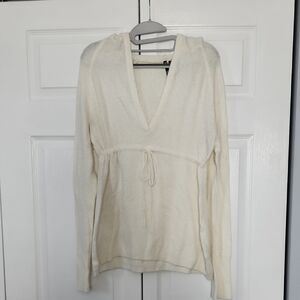Take Out Cream Knit Sweater
